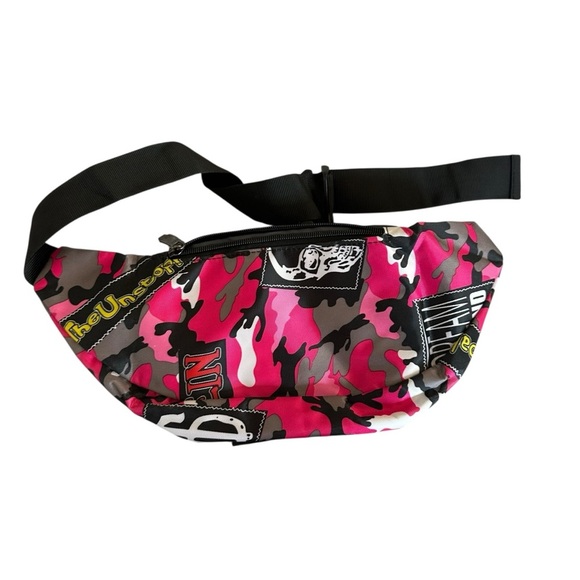 Durkl Pink and Black Camouflage Waist Bag - Picture 2 of 3
